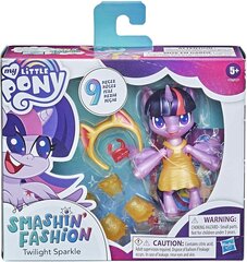 Кукла Lelle My Little Pony - Smashion Fashion - Twilling Sparkle - 9 pcs. (10 cm) цена и информация | MUST Металлическая бутылочка с Ярким рисунком (без BPA) (500ml) для мальчиков от 3+ лет Серая с Машинкой | kaup24.ee