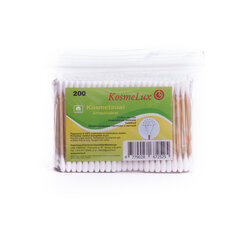 Cotton Buds, 200pcs цена и информация | Ватная продукция, влажные салфетки | kaup24.ee