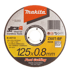 Lõikkeketas 125x0,8MM RST/ metall B-45733 Makita hind ja info | Käsitööriistad | kaup24.ee