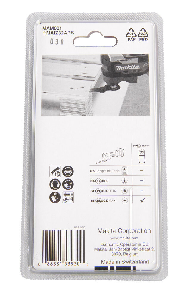 MULTITOOL ristilõikamise saetera 32mm B-66400 Makita hind ja info | Käsitööriistad | kaup24.ee