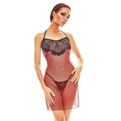 Babydoll negližee Anaïs Must/Punane (L/XL) hind ja info | Naiste sekspesu | kaup24.ee