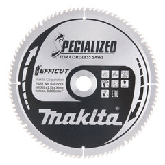 Пильный диск B-67278 TCT EFFICUT 305X2,15X30 мм 10° T100 Makita цена и информация | Механические инструменты | kaup24.ee