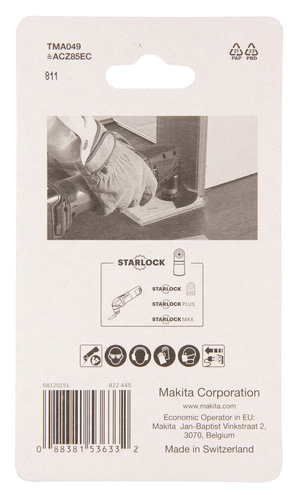 Segment saetera Multitool, 85 mm B-64836 Makita цена и информация | Käsitööriistad | kaup24.ee