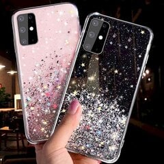 Telefoni ümbris silikoonist Fusion glitter sobib Apple iPhone 13 Pro Max, must hind ja info | Telefoni kaaned, ümbrised | kaup24.ee