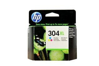 HP 304XL Tri-color Original Ink Cartridge (300 pages) цена и информация | Tindiprinteri kassetid | kaup24.ee