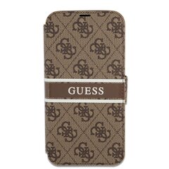 GUBKP13M4GDBR Guess PU 4G Printed Stripe Book Case for iPhone 13 Brown цена и информация | Чехлы для телефонов | kaup24.ee