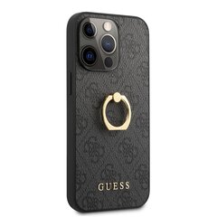 Оригинальный чехол GUESS для iPhone 13 PRO MAX / серый + кольцо-подставка GUHCP13X4GMRGR цена и информация | Чехлы для телефонов | kaup24.ee