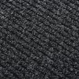 vidaXL mustust imav vaibatee, antratsiitvärvi, 100x500cm