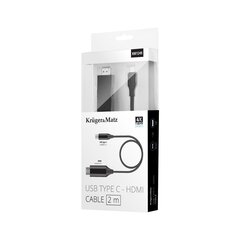 HDMI-kaabel - USB 2 m Kruger &amp; Matz цена и информация | Кабели и провода | kaup24.ee