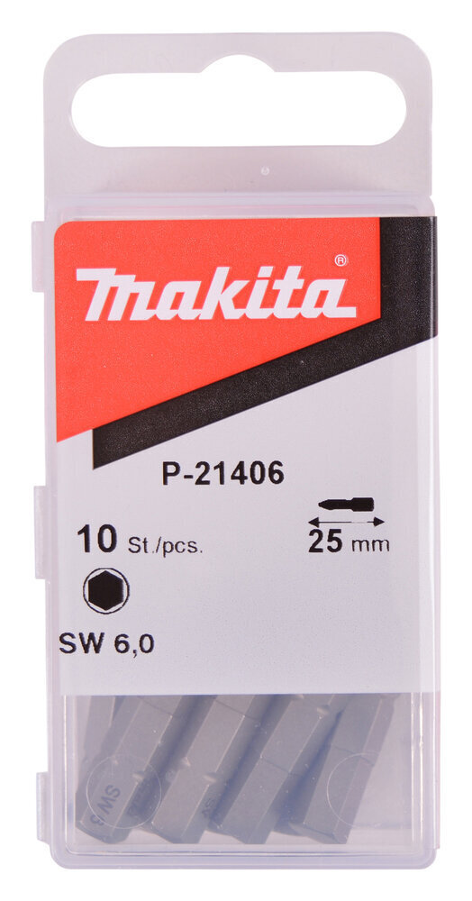 KUUSKANT OTSIK 25X6 (10tk.) P-21406 Makita цена и информация | Käsitööriistad | kaup24.ee