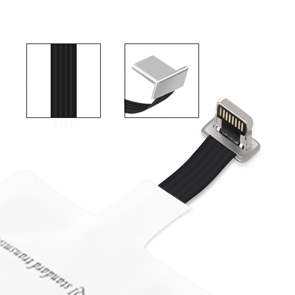 Choietech Adapter juhtmeevabaks laadimiseks Choietech Qi Lightning Induction Insert, valge hind ja info | Mobiiltelefonide laadijad | kaup24.ee