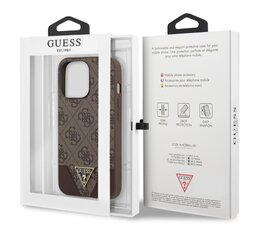 GUHCP13LPU4GHBR Guess 4G Hard чехол Metal Logo для iPhone 13 Pro Brown цена и информация | Чехлы для телефонов | kaup24.ee