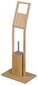 Tualettpaberi hoidja ja harjaga alus 82x16,3 cm, bambus hind ja info | Vannitoa sisustuselemendid ja aksessuaarid | kaup24.ee