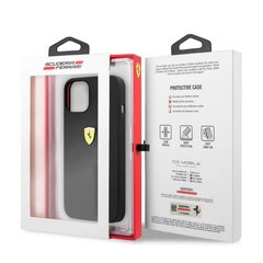 FESSIHCP13SBK Ferrari Liquid Silicone Metal Logo Case for iPhone 13 Mini Black цена и информация | Чехлы для телефонов | kaup24.ee