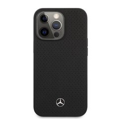 MEHCP13XDELBK Mercedes Genuine Leather Hard чехол для iPhone 13 Pro Max Black цена и информация | Чехлы для телефонов | kaup24.ee