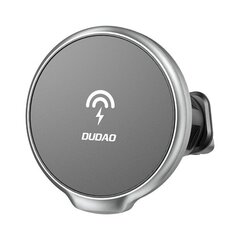 Беспроводное автомобильное зарядное устройство Dudao Qi мощностью 15 Вт для iPhone (серия 12 и новее), совместимый с MagSafe магнитный держатель вентиляционной решетки, черный (F13XS) цена и информация | Зарядные устройства для телефонов | kaup24.ee