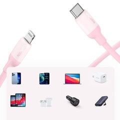 Laadimis- ja infoedastuskaabel Ugreen MFI USB Type C - Lightning 1m, roosa цена и информация | Кабели для телефонов | kaup24.ee