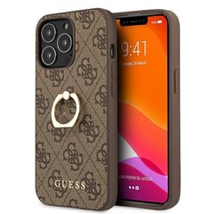 GUHCP13XPU4GHBR Guess 4G Hard Case Metal Logo for iPhone 13 Pro Max Brown цена и информация | Чехлы для телефонов | kaup24.ee