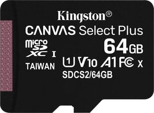 Kingston SDCS2/64 GB цена и информация | Карты памяти для фотоаппаратов, камер | kaup24.ee