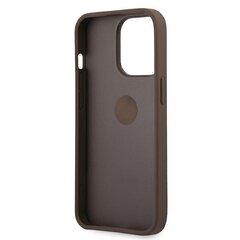 GUHCP13LPU4GHBR Guess 4G Hard чехол Metal Logo для iPhone 13 Pro Brown цена и информация | Чехлы для телефонов | kaup24.ee