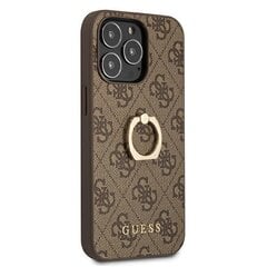 GUHCP13LPU4GHBR Guess 4G Hard чехол Metal Logo для iPhone 13 Pro Brown цена и информация | Чехлы для телефонов | kaup24.ee