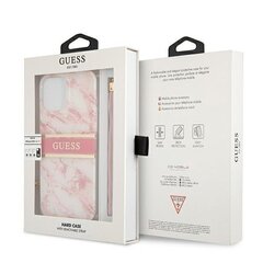 Чехол GUHCP13LKMABPI Guess TPU Marble Stripe Case for iPhone 13 Pro Pink цена и информация | Чехлы для телефонов | kaup24.ee