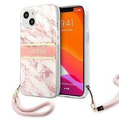 Telefoni ümbris Guess sobib iPhone 13, roosa / marmor hind ja info | Telefoni kaaned, ümbrised | kaup24.ee