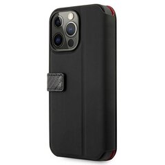 FESAXFLBKP13XBK Ferrari Smooth and Carbon Effect Book чехол для iPhone 13 Pro Max черный цена и информация | Чехлы для телефонов | kaup24.ee