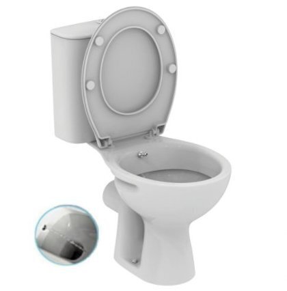 WC pott bideefunktsiooniga + prilllaud, horisontaalne äravool + varjatud segisti, kroom цена и информация | WС-potid | kaup24.ee