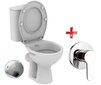 WC pott bideefunktsiooniga + prilllaud, horisontaalne äravool + varjatud segisti, kroom цена и информация | WС-potid | kaup24.ee
