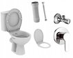 Komplekt: WC koos bideega + prilllaud + nurkklapp + 300mm voolik + universaalliigend + bideesegisti цена и информация | WС-potid | kaup24.ee