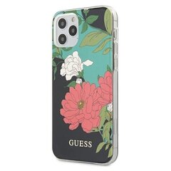 Telefoni ümbris Guess sobib iPhone 12 Pro Max, must / lilleline цена и информация | Чехлы для телефонов | kaup24.ee