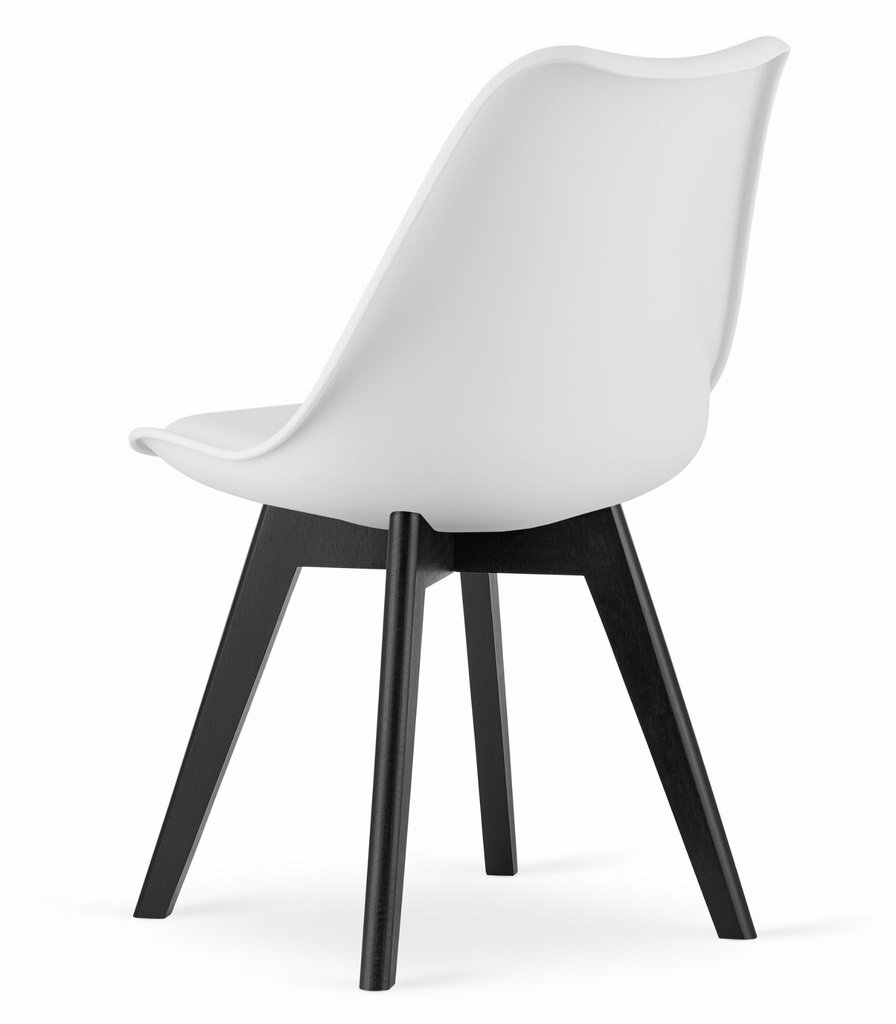 4-osaline toolide komplekt K330, valge/must hind ja info | Söögitoolid, baaritoolid | kaup24.ee