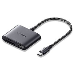 Картридер USB-C + USB, UGREEN CM387 (черный) цена и информация | Адаптеры и USB-hub | kaup24.ee