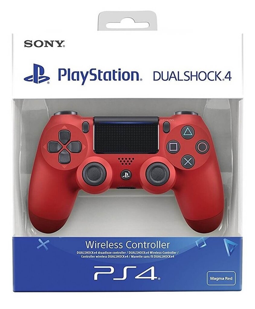 Sony Playstation 4 DualShock v2, Magma Red hind ja info | Mängupuldid | kaup24.ee