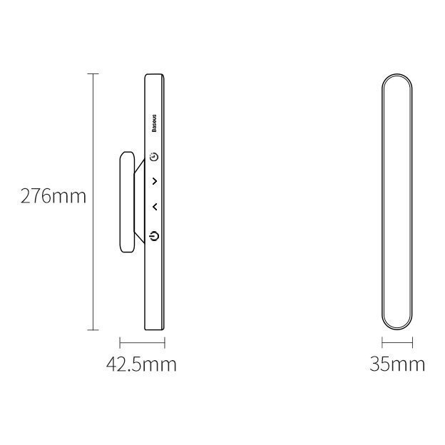 Baseus Magnetic Stepless Dimming Charging Desk Lamp gray (DGXC-C0G) hind ja info | Laualambid | kaup24.ee