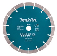 TEEMANTKETAS 230mm SEGMENT./ KUIV Aku ketaslõikurile E-02967 Makita цена и информация | Механические инструменты | kaup24.ee