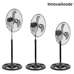 InnovaGoods Industrial Ø 45 cm 75W Must Põrandaventilaator hind ja info | Ventilaatorid | kaup24.ee