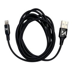 Wozinsky cable USB - Lightning 2,4A 1m black (WUC-L1B) цена и информация | Кабели для телефонов | kaup24.ee