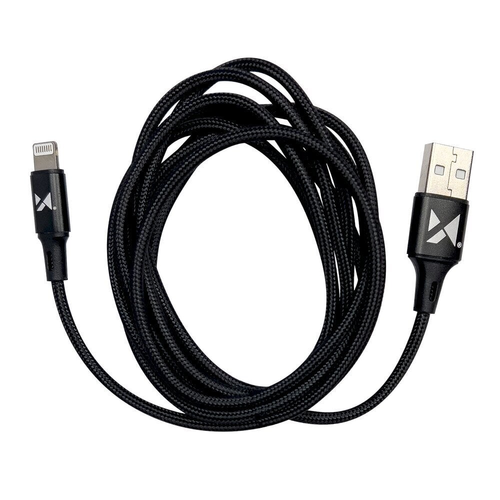 Wozinsky cable USB - Lightning 2,4A 1m black (WUC-L1B) hind ja info | Mobiiltelefonide kaablid | kaup24.ee