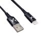 Wozinsky cable USB - Lightning 2,4A 1m black (WUC-L1B) hind ja info | Mobiiltelefonide kaablid | kaup24.ee