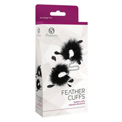 Käerauad S Pleasures Feather Must hind ja info | BDSM ja fetish | kaup24.ee