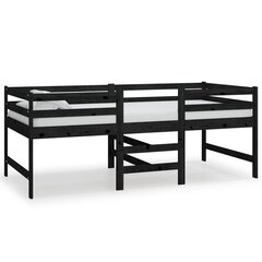 Vidutinio aukščio lova, 90x200 cm, juoda цена и информация | Кровати | kaup24.ee