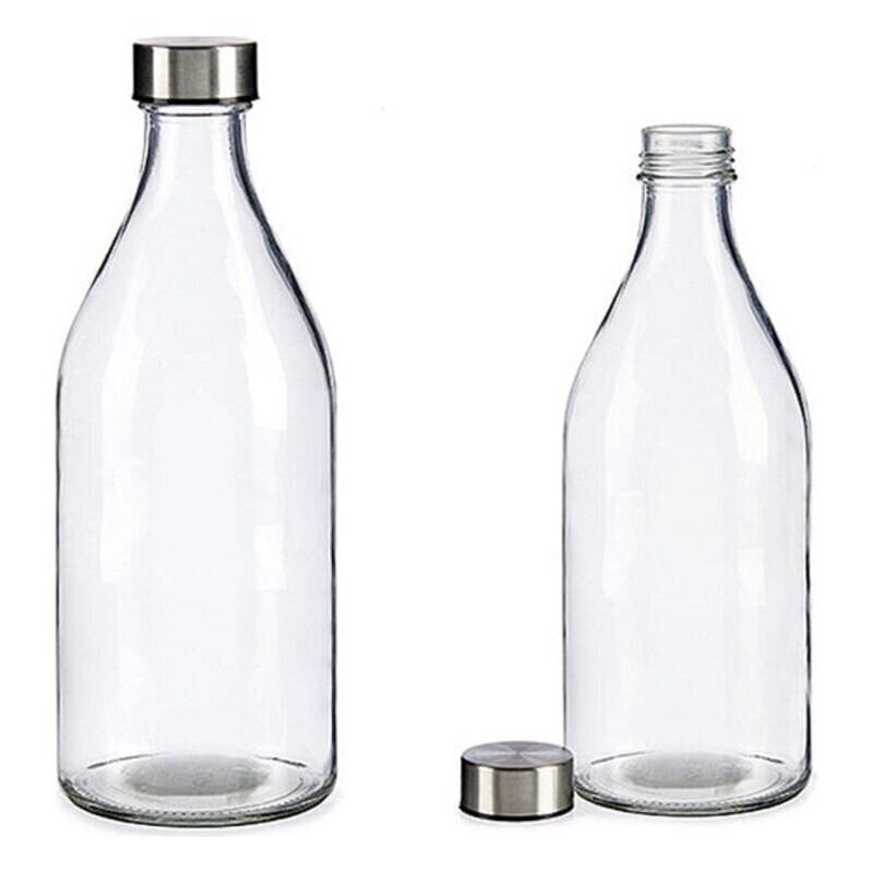 Klaaspudel Vivalto Läbipaistev (1000 ml) (1 L) (9,5 x 25,5 x 9,5 cm) цена и информация | Klaasid, tassid ja kannud | kaup24.ee