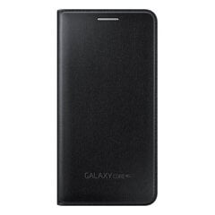 Флип-бумажник для Galaxy Core LTE G386F Samsung: Цвет - Чёрный цена и информация | Чехлы для телефонов | kaup24.ee