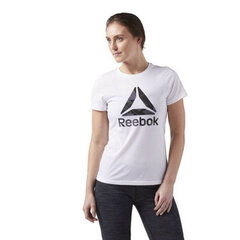 Lühikeste varrukatega T-särk, naiste Reebok Wor CS Graphic Tee Valge hind ja info | Naiste T-särgid, topid | kaup24.ee