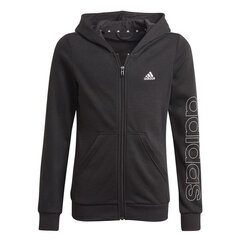 Adidas Džemprid G Lin Fz Hoodie Black GN4050 hind ja info | Poiste kampsunid, vestid ja jakid | kaup24.ee