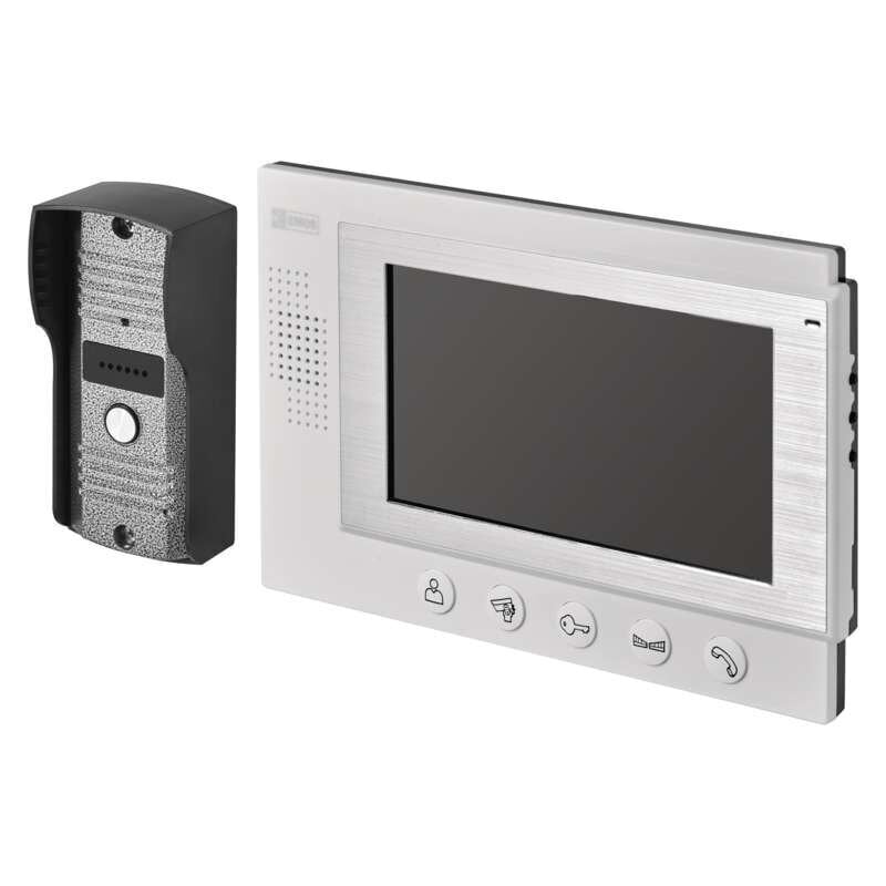Video sisetelefon + monitor 7" valge hind ja info | Fonolukud | kaup24.ee