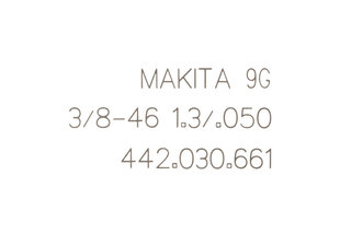 SAELATT 30cm/12", 3/8", 1,3mm, 46H, DCS3410TH 958030661 Makita hind ja info | Käsitööriistad | kaup24.ee