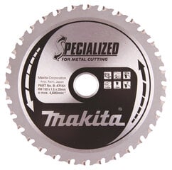 T.C.T saeketas 150X1.5X20mm 0° T32 B-47151 Makita цена и информация | Механические инструменты | kaup24.ee